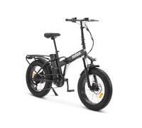 NILOX - X8 PRO - Fat Bike, bici elettrica in acciaio, ruote da 20 pollici, 6 rapporti - Nero