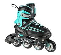 Nils Extreme NH18190 - Pattini in linea 2 in 1, colore: Nero/Turchese