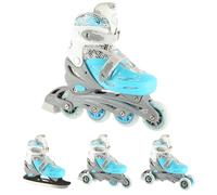 NILS EXTREME NH18331 Pattini a rotelle 4 in 1 con lama da hockey regolabile