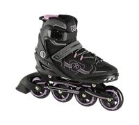 NILS EXTREME - Pattini in linea per uomo e donna - Estremamente comodi - Pattini a rotelle - Cuscinetti ABEC9CHROME - Pattini 82A - Taglia 44 - Nero e viola