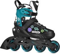 Nils Extreme Vibe - Pattini in linea regolabili con cuscinetti a sfera ABEC-5, per bambini e ragazzi, taglie: 29-32, 33-36, 37-40, 40-43 (blu navy, 40-43)