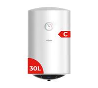 Nilson Thermos Elettrico Verticale 30 Litri NT3000 Installazione verticale, 1500 W, kit di montaggio, resistenza in acciaio inossidabile, bianco, efficienza energetica classe C
