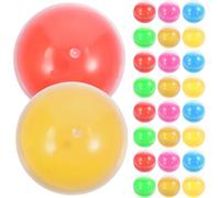 Niltracy 50 conchiglie traslucide di colore macaron, capsule vuote per distributori automatici da 3,8 cm, capsule rotonde colorate in PP, piccolo contenitore in plastica per bomboniere pasquali a tema