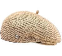 Niltracy Berretto da donna versatile che guarda il viso, piccolo, primaverile ed estivo, in seta di latte, traspirante, cappello da pittore a pieghe a forma di zucca, cachi, Taglia unica