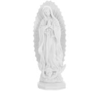 Niltracy Statua della Vergine Maria, artigianato in resina bianca, ideale per decorazione domestica, ingresso e sale religiose, statua della Vergine Maria, resina bianca - Realizzata