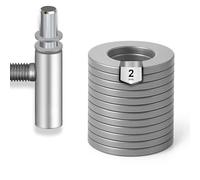 NIMA PARTS Anelli - 20 pezzi - Realizzati in Germania - Rondelle in acciaio per porte delle stanze