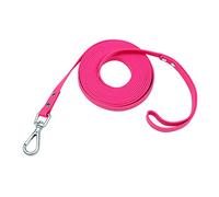 NIMBLE Guinzaglio impermeabile durevole per cani di piccola e media taglia 1,5 m 3 m 4,9 m 9,1 m 15,2 m lungo guinzaglio per addestramento all'aperto (15,2 m, rosa)