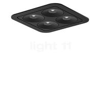 Nimbus Q Four Connect Faretto da incasso LED, nero - 80° - escl. alimentatore