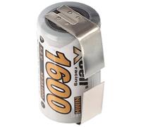 NiMH - Batteria NiMH 2/3A, 1600 mAh, con linguetta di saldatura a forma di U