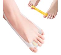 Nimisyra 2 pezzi Tutore Alluce Valgo,Tutore Alluce Valgo Separatore Dita Piede in Silicone,Fascia di Supporto Ortopedica Hallux Valgus,Ultra Sottile e Raddrizzatore Dita dei Piedi,Trasparente