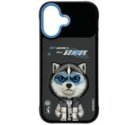 NIMMY Friends Cool & Cute 2.0 Husky Custodia per cellulare con magnete per iPhone 17 6.3" Grigio Blu - N-KMLL-IP17-017-A