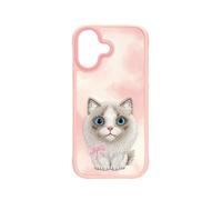 Nimmy Friends Cover 3D Ricamata Rosa Ragdoll per iPhone 17