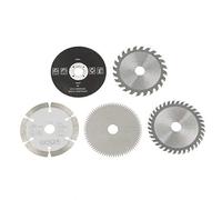 Nimoa 5 Pezzi Lama per Sega Circolare Legno 85mm, Professional Disco, Duro Mini in Lega di Metallo-15MM Utensili da Taglio (Diametro Interno 85MM)