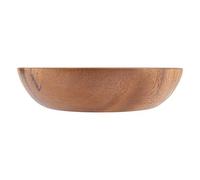 Nimoa Ciotola di Legno, Acacia Massiccia Ciotola di Legno per Insalata Zuppa di Riso Utensili da Cucina in Ciotola di Legno Fatti a Mano (20 * 4.5cm)