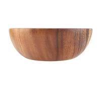 Nimoa Ciotola di Legno, Insalatiere, Acacia Massiccia Ciotola di Legno per Insalata Zuppa di Riso Utensili da Cucina in Ciotola di Legno Fatti a Mano (20 * 7cm)