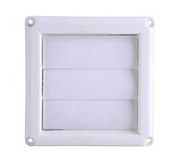 Nimoa Griglia di Ventilazione, Griglia Aerazione, Presa d'Aria in Plastica, Presa a Muro, Griglia in Plastica Copertura Griglia 3 Alette Griglia di Ventilazione Condotto a Parete con Rete (15 * 15cm)