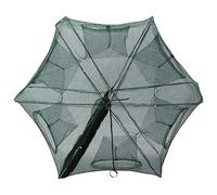 NIMOA Pesca Trappola Netto, Nylon Automatico Pesca dei Gamberetti Netto Gabbia Pieghevole Granchio Pesce Trappola Cast, 6 Fori