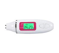 Nimoa Skin Moisture Tester-2 Display LCD Digitale a Colori Tester sensore di precisione per la Pelle Analizzatore di Olio per Acqua di umidità facciale(Bianca)