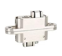 Nimomo Cerniera Incrociata Nascosta, Cerniera per Porta Regolabile in Lega di Zinco 3D Accessorio per Cerniera Nascosta Ferramenta per Mobili per Porta Pieghevole Sinistra Aperta (23mm*95mm)