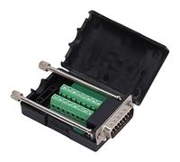 Nimomo Connettore Senza Saldatura DB15, Scheda Breakout a 15 Pin Modulo Adattatore Terminale Maschio D-SUB con Custodia