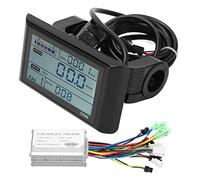 Nimomo E Bike Controller Motore Brushless 36V/48V 15A Controller Scooter LCD S900 Display Panel Set per Triciclo Elettrico Scooter Triciclo con Manubrio da 22,2 mm