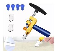 Nimomo Tagliavetro Tagliapiastrelle Manuale, 2 In 1 Professionale Taglia Vetro Taglia Piastrelle Apriscatole Con Rompivetro, 3-15mm Utensile Da Taglio Per Taglio Vetro/Specchio/Piastrelle/Finestre