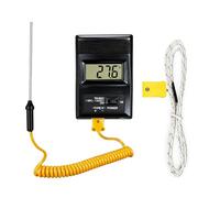 Nimomo Termometro Digitale Termocoppia K, -50~1300 °C Termometro A Termocoppia Con Due Termocoppie Di Tipo K, LCD Elettronico Misuratore Di Temperatura Per Frigorifero Acquario Alimentare