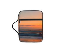 NImongt Bella borsa portaoggetti con stampa oceano alba per chiesa viaggio Scritture Organizer Ecclesiastico accessorio
