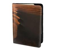 NImongt Cartella portadocumenti da viaggio con stampa di dune di sabbia, elegante, 14 cm, per uomo e donna, per viaggi d'affari e tempo libero, Nero , Taglia unica