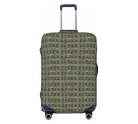 NImongt Copertura elastica universale per valigia, con stampa di molti zombie, accessorio per bagagli, vacanze, spiaggia, viaggi, Nero , S, Bagaglio a mano