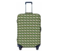 NImongt Copertura elastica universale per valigia, con stampa di pecore e agnelli, accessorio per bagagli, vacanze, spiaggia, viaggi d'affari, Nero , M, Bagaglio a mano