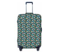NImongt Corgi - Copertura elastica universale per valigia, accessorio per valigie, vacanze, spiaggia, viaggi d'affari, Nero , S, Bagaglio a mano