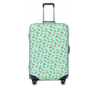 NImongt Corgi, copertura elastica universale per valigia, con stampa di un cane, accessorio per bagagli, vacanze, spiaggia, viaggi d'affari, Nero , XL, Bagaglio a mano