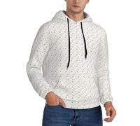 NImongt Felpa con cappuccio da uomo con stampa di unicorni rosa abbigliamento casual caldo per autunno inverno pullover vestibilità rilassata, Nero , XXL