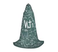 NImongt Formule Forme Teoria Matematica Lezione Parola Stampa Ragazzi E Adulti Con Cappuccio Mantello Mago Gotico Veste Carnevale Halloween Cosplay
