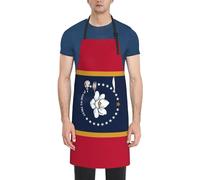 NImongt Mississippi State Flag Print 28 X 83,8 cm Impermeabile Adulto Grembiule Da Cucina Con Tasche Versatile Chef Barbecue Grembiule