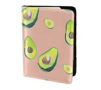 NImongt Molte immagini di avocado stampa elegante passaporto 5.5 pollici documento di viaggio per uomo donna Business Leisure viaggi portafoglio, Nero , Taglia unica