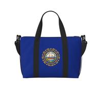 NImongt New Hampshire State Flag Print Versatile Borsa da viaggio a mano leggera Tote Weekend Beach Getaways Gym Pendolari