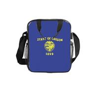 NImongt Oregon State Flag Print Contenitore trasparente per alimenti borsa per il pranzo per scuola, ufficio, viaggi, spiaggia