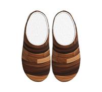 NImongt Pantofole lavabili per le donne e gli uomini delle calzature dell'interno della stampa del grano del legno sveglio scarpe eleganti dell'hotel per gli ospiti