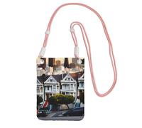 NImongt San Francisco - Elegante borsa per telefono, leggera, da viaggio, per passeggiate, corsa, escursionismo, uso quotidiano, rosa, Taglia unica
