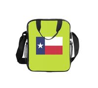 NImongt Texas State Flag Print Contenitore trasparente per alimenti Borsa per il pranzo Tote per scuola, ufficio, viaggi, spiaggia