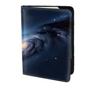 NImongt Universo Via Lattea Galaxy Stampa Elegante Passaporto 5.5 pollici Documento di Viaggio per Uomo Donna Business Leisure Viaggi Portafoglio, Nero , Taglia unica