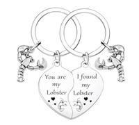 Nimteve Divertente portachiavi per coppie, regalo di San Valentino, regalo di compleanno per fidanzato, fidanzata, marito, moglie, anniversario, regalo di nozze You Are My Lobster I Found My Lobster