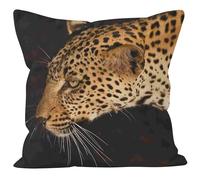 Nimvoya Lino Federa Cuscini Decorativi Fodere Cuscino One Piece 40x40cm, Leopardo Federe per Cuscini Letto Grandi Federe Cuscino Divano Divano da Salotto 1Pcs
