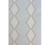 Nina Campbell Carta da parati Belle Ile - Aqua/ Beige
