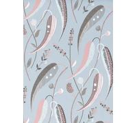 Nina Campbell Carta da parati Colbert - French Grey/ Pink