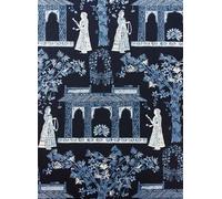 Nina Campbell Carta da parati Pavilion Garden - Midnight & Blue