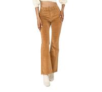Nina Carter J221 Pantaloni da donna a vita alta bootcut stretch in velluto a coste elasticizzato vellutato stile vintage a zampa cordjeans, XL