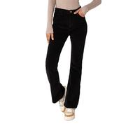 Nina Carter J221 Pantaloni da donna a vita alta bootcut stretch in velluto a coste vellutato vintage a zampa cordjeans, M